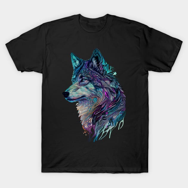 The Howl of the Night T-Shirt by UVCottage